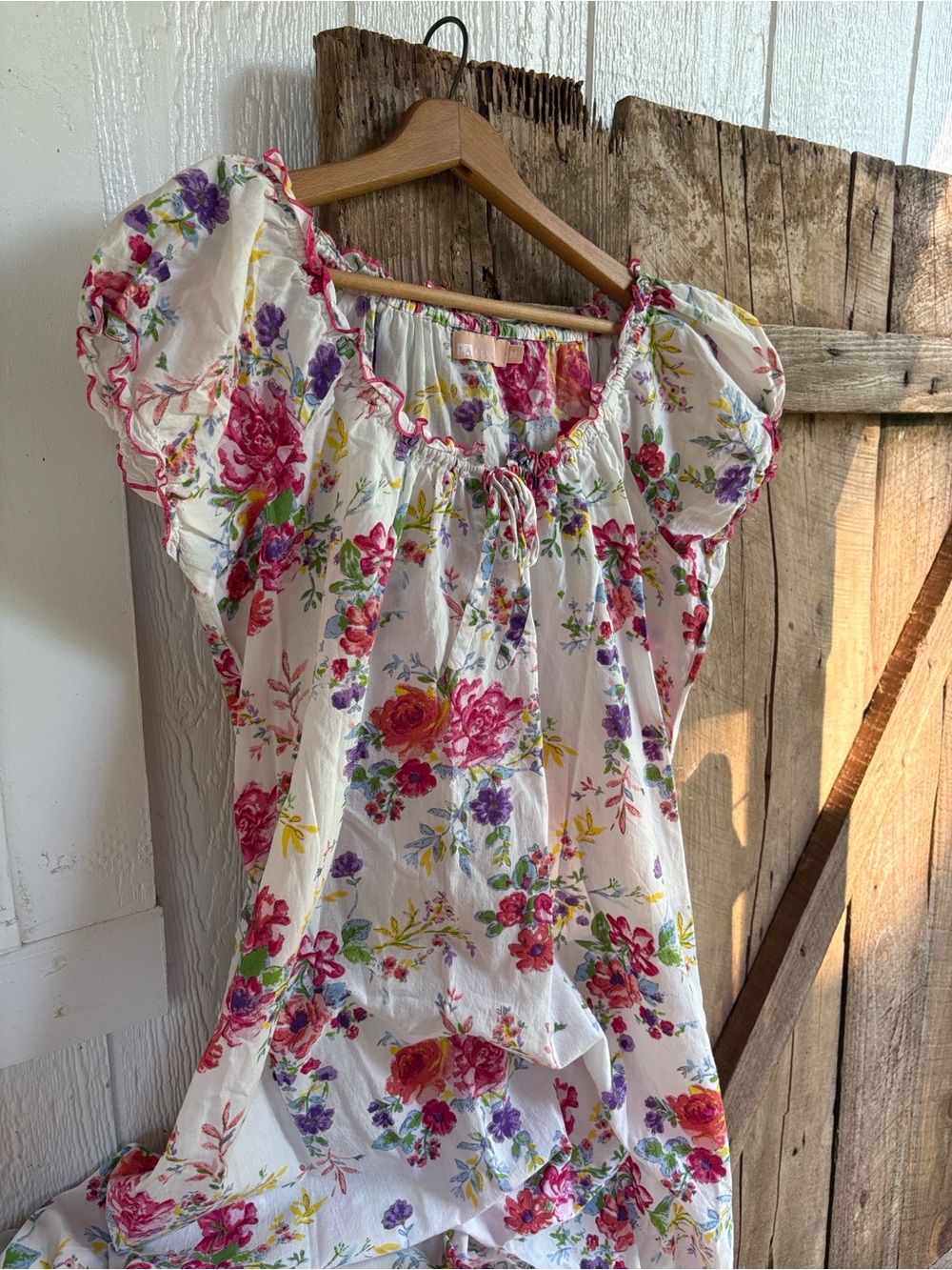 Floral Nightgown 100% Cotton Medium